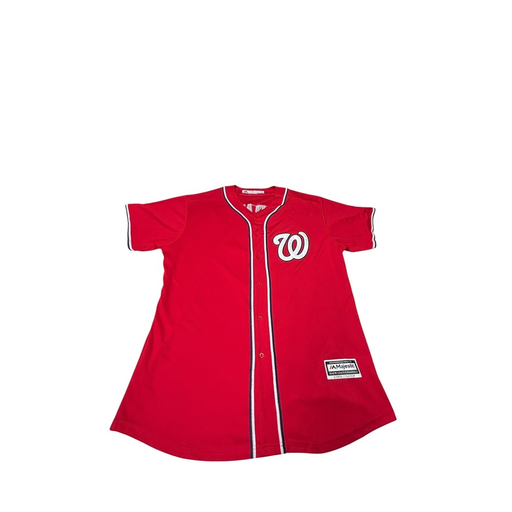 Majestic Washington Nationals Trea‎ Turner #7 Jersey Mens XL Red Cool Base MLB